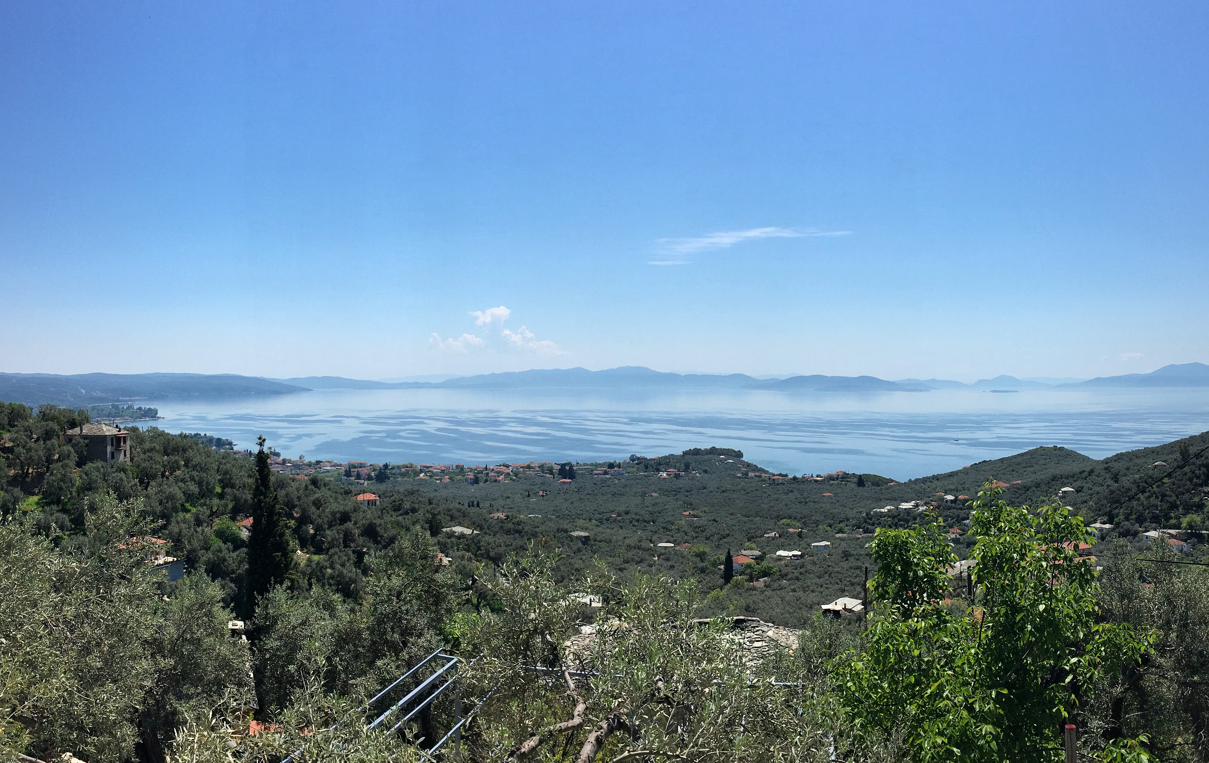 Sea view from Ano Gatzea village over the Pagasetic Gulf, Pelion