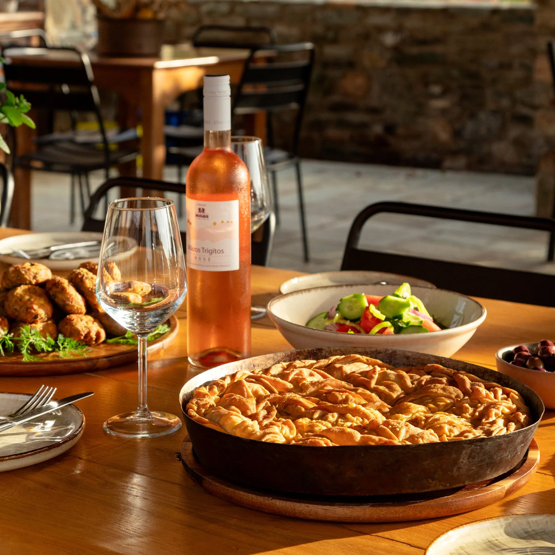 Private chef dinner with Pelion produce and local wine